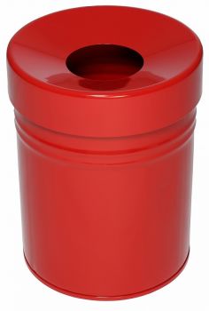 Abfallbehälter TKG FIRE EX Deckel Rot 24 Liter